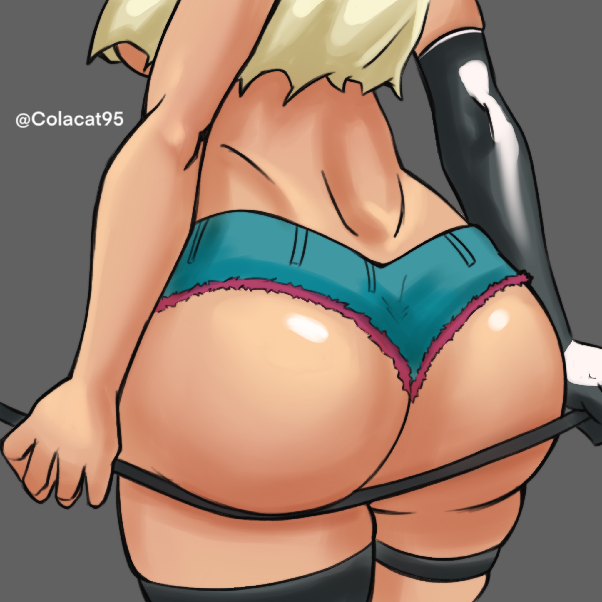 1girls, ass, ass focus, colacat95, female, female only, final fight, hotpants, leather, legwear, poison (final fight), street fighter, street fighter v