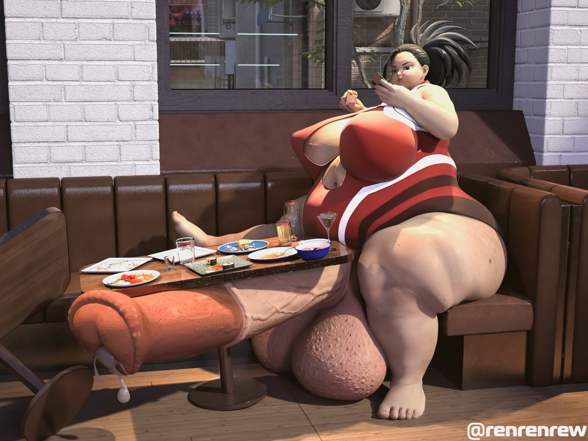 1futa, 3d, balls, barefoot, bbw, big balls, big breasts, breasts, eating, fat, food, futanari, horsecock, huge cock, hyper, hyper futa, hyper penis, intersex, momo yaoyorozu, my hero academia, obese, overweight, overweight futa, penis, precum, renrenafterdark, tagme, veiny penis