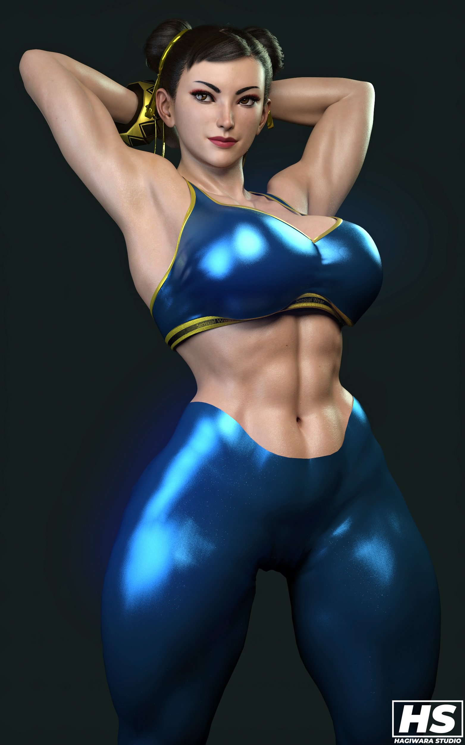 1girls, 3d, abs, ass, big ass, big breasts, breasts, capcom, chun-li, cleavage, clothed, clothed female, clothes, clothing, female, female only, fit, fit female, hagiwara studio, mature female, milf, muscular, muscular female, solo, solo focus, straight hair, street fighter, street fighter 6, tagme, thick thighs, tight clothing, tights, wide hips