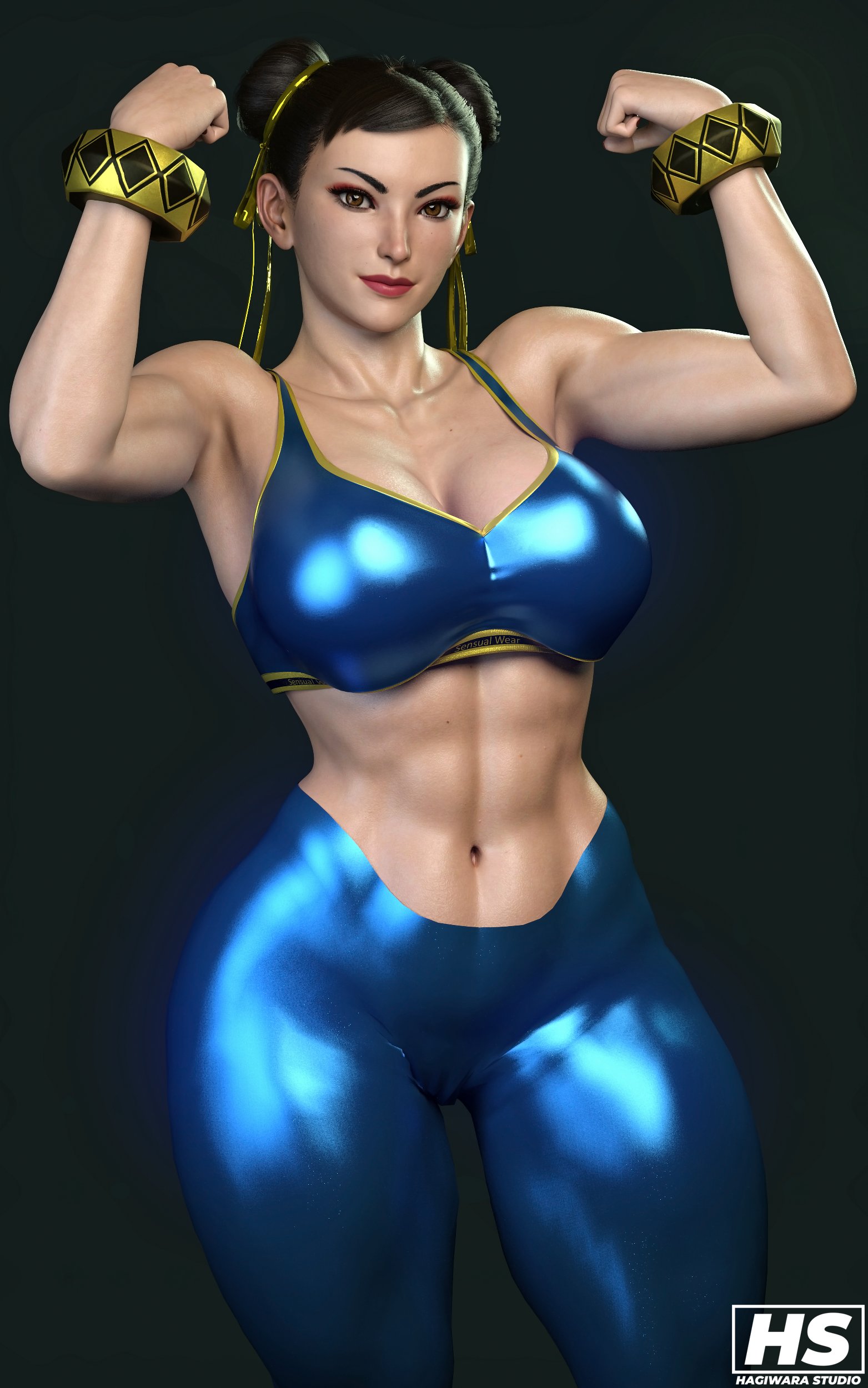 1girls, 3d, abs, ass, big ass, big breasts, breasts, capcom, chun-li, cleavage, clothed, clothed female, clothes, clothing, female, female only, fit, fit female, hagiwara studio, mature female, milf, muscular, muscular female, solo, solo focus, straight hair, street fighter, street fighter 6, tagme, thick thighs, tight clothing, tights, wide hips