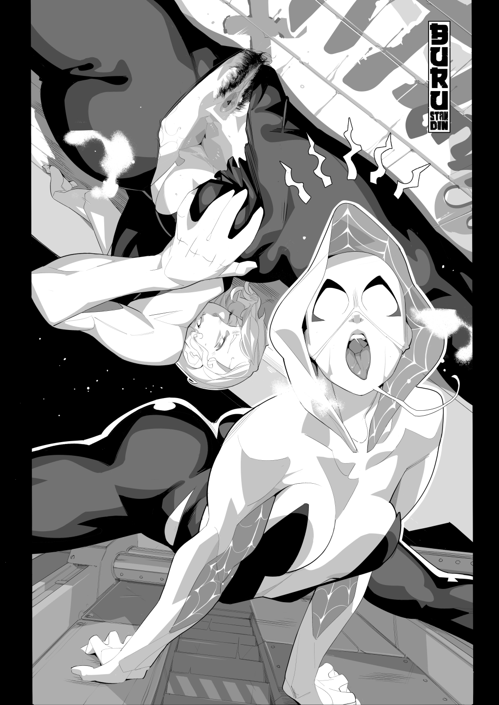 1girls, ass, big ass, big breasts, big butt, breasts, burustandin, female, gwen stacy, marvel, marvel comics, pubic hair, spider-gwen, spider-man (series), spider-man: across the spider-verse, spider-man: into the spider-verse, spread ass