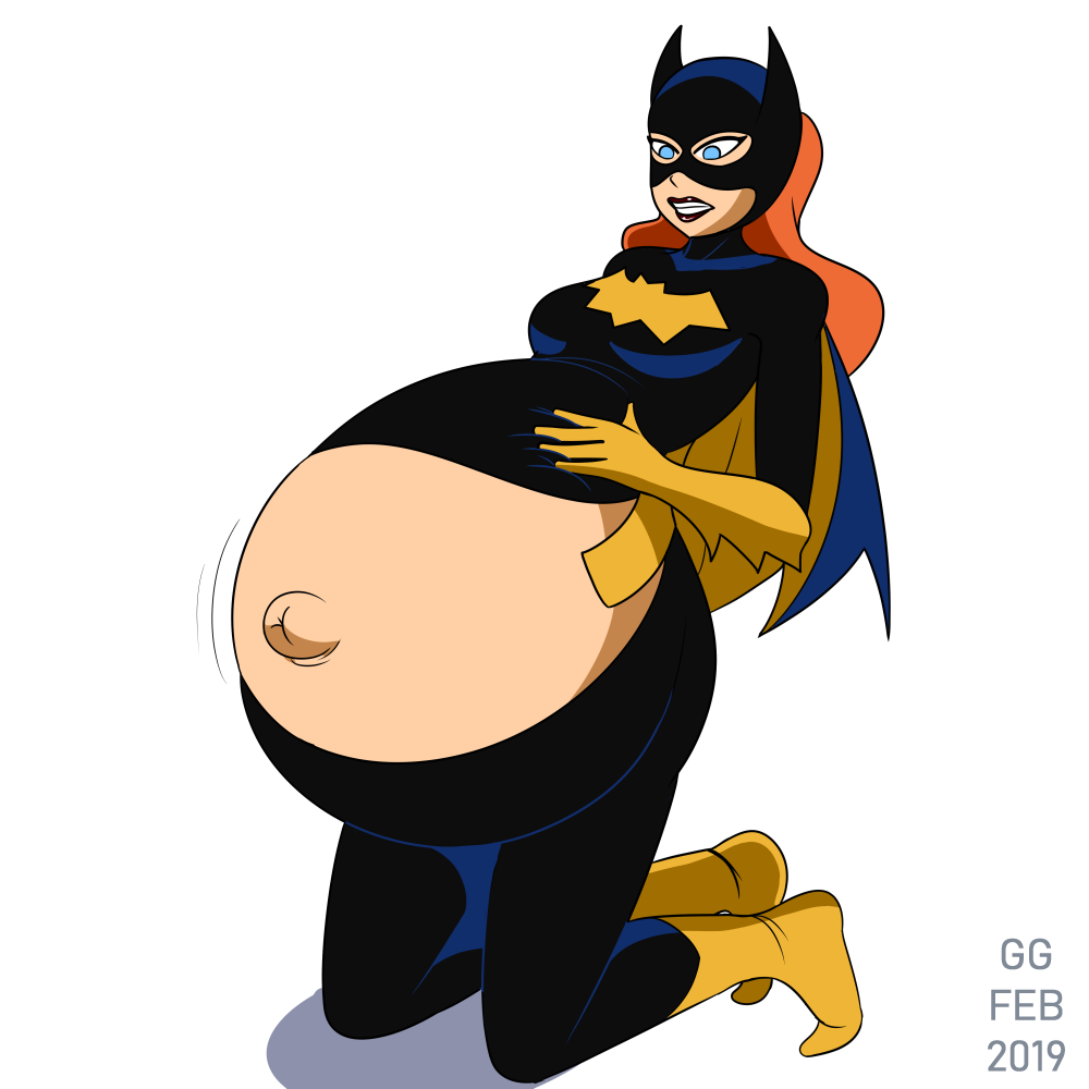 1girls 2019 barbara_gordon batgirl batman:_the_animated_series batman_(series) belly belly_button belly_expansion belly_inflation big_belly breasts dc dc_comics dcau expanded_belly expansion female green_glutton holding_belly huge_belly inflated_belly inflation navel outie outie_navel pregnant red_hair solo_female the_new_batman_adventures