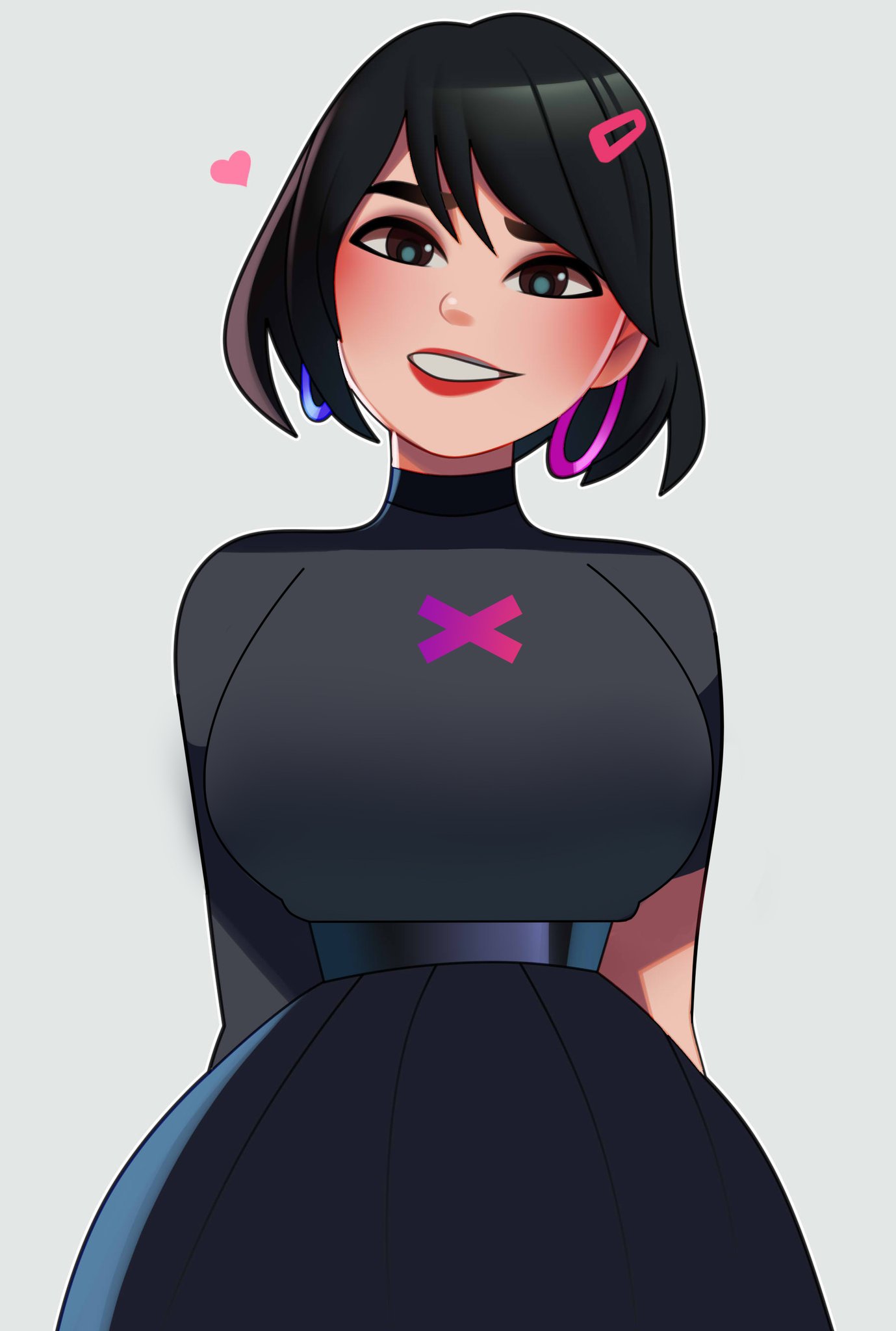 evie (fortnite), female, fortnite, lipstick, postblue98, skirt, tagme