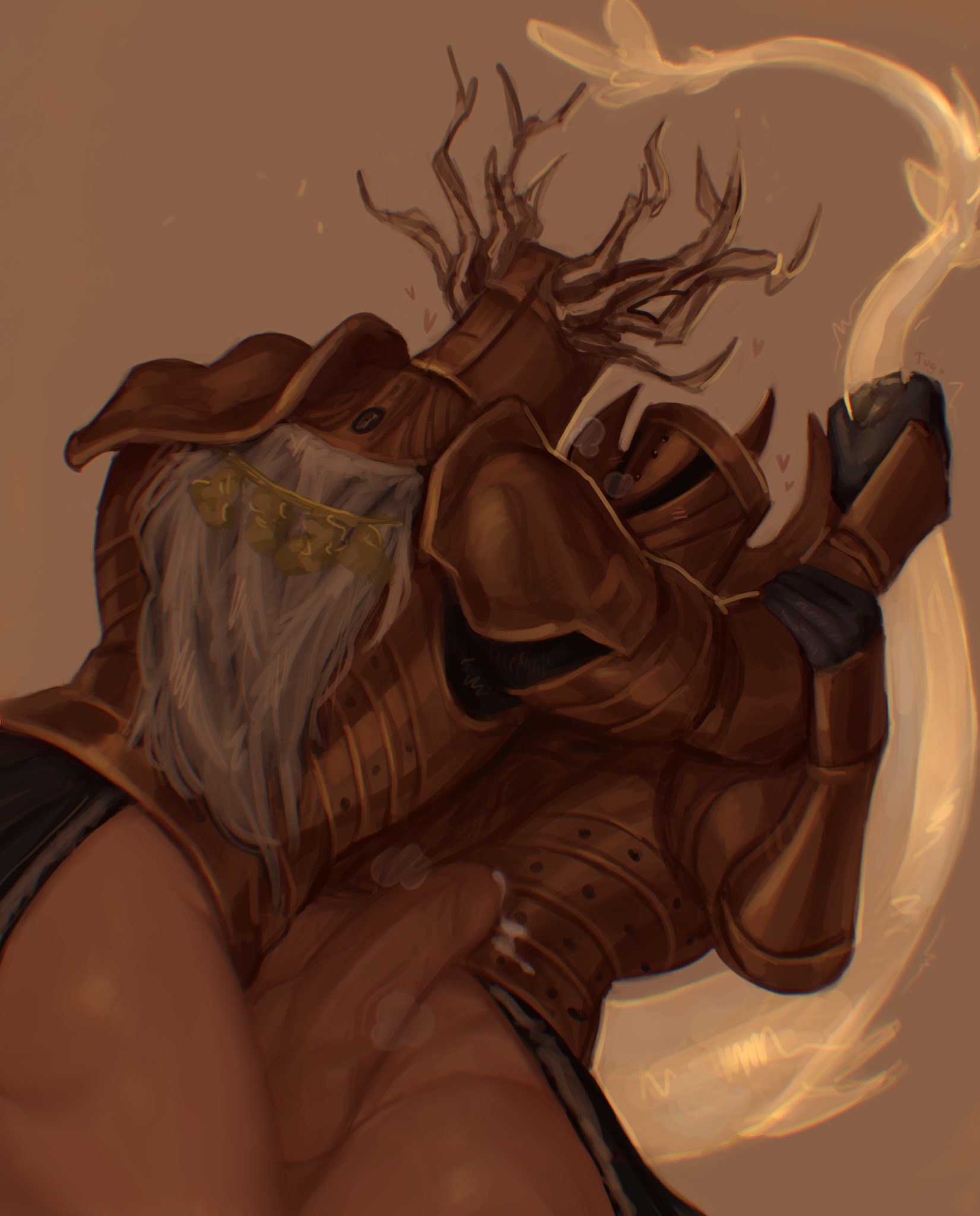 2022, 2boys, big penis, bottomless, crucible knight, elden ring, fromsoftware, gay, imlooking, male, muscular, muscular male, penis