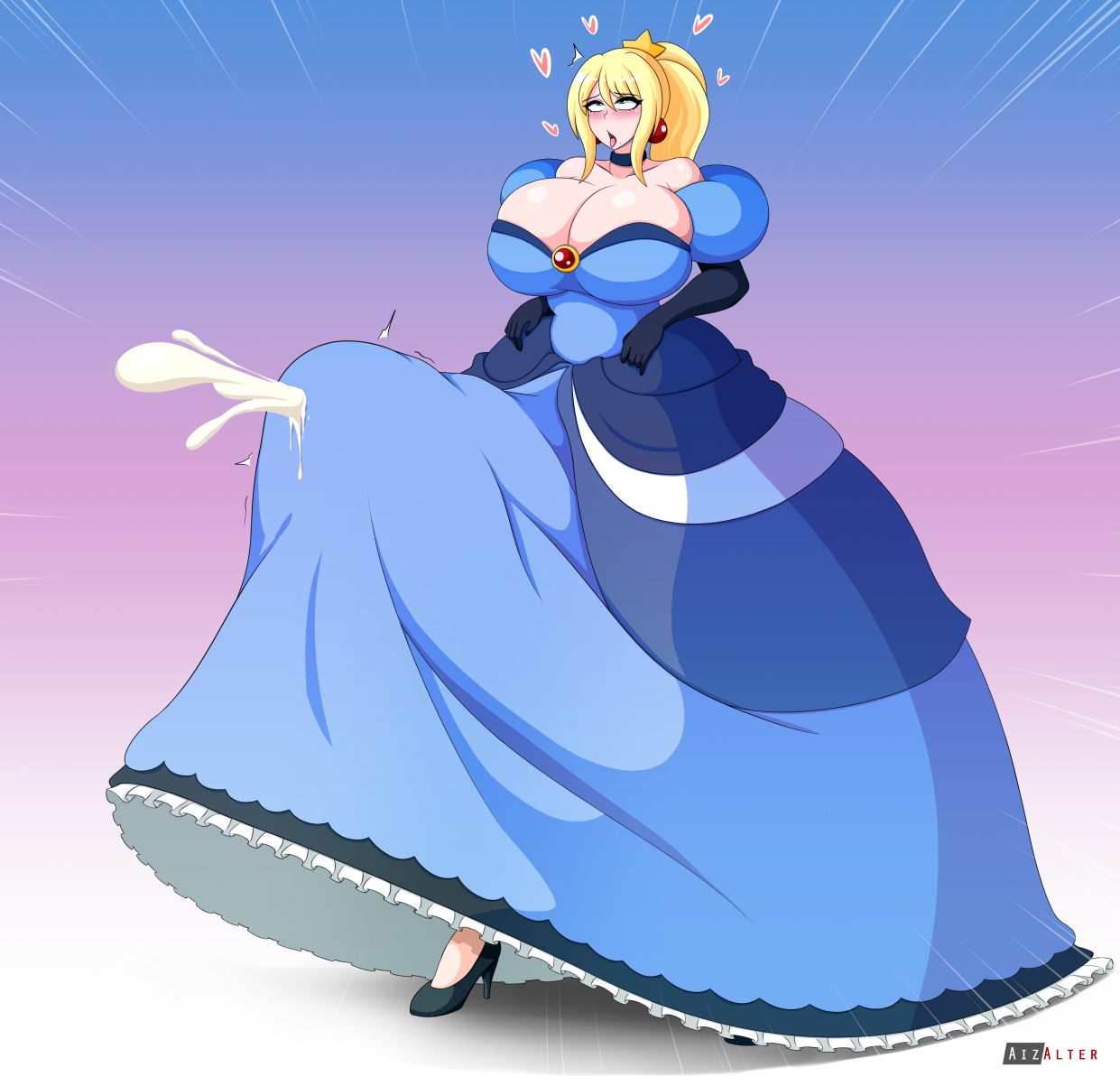 1futa, ahe gao, aizalter, alternate breast size, big breasts, blonde hair, blue eyes, blush, bottomless skirt, breasts, cleavage, climax, clothed, clothing, cum, cum through clothes, cum through clothing, cumshot, dickgirl, dress, earrings, ejaculation, elbow gloves, erect nipples under clothes, erect penis, erection, erection under clothes, erection under skirt, fully clothed, futa only, futanari, gloves, hands free ejaculation, hands free orgasm, hands-free, hands-free ejaculation, handsfree ejaculation, heels, huge breasts, human, hyper, hyper breasts, hyper penis, intersex, large breasts, light skin, light-skinned futa, massive breasts, metroid, nintendo, orgasm, orgasm face, orgasm without stimulation, penis, penis bulge, penis under clothes, penis under skirt, princess, princess samus, samus aran, size fetish, skirt, skirt lift, solo, solo futa, spontaneous ejaculation, spontaneous orgasm, standing, tenting, uncensored, wide hips