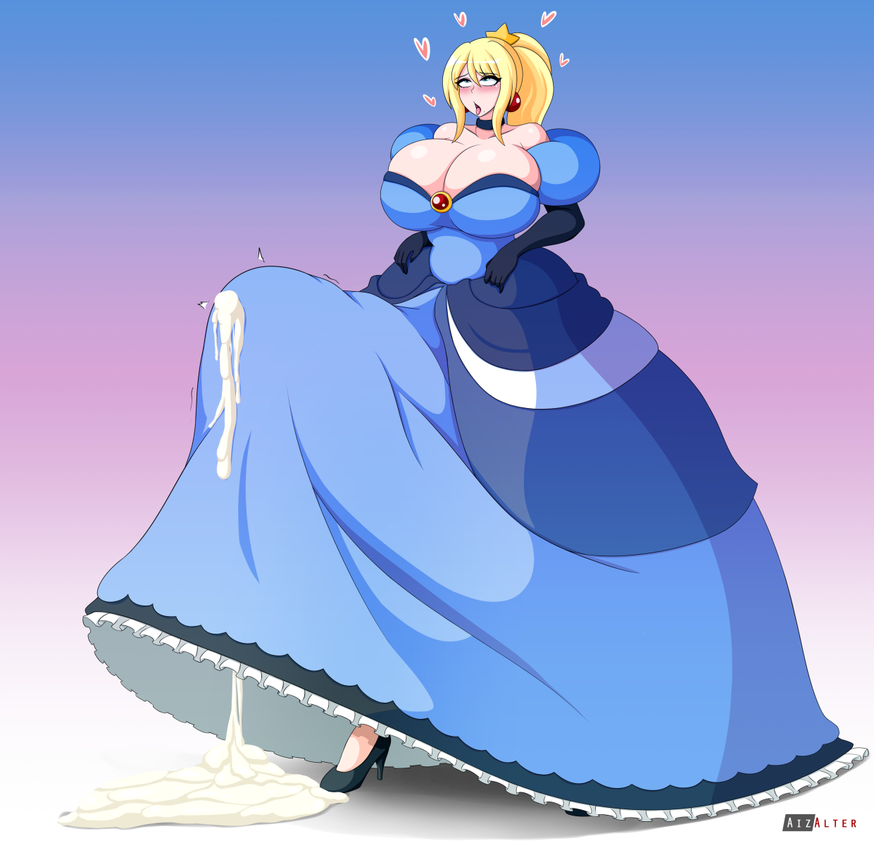 1futa, ahe gao, aizalter, alternate breast size, big breasts, blonde hair, blue eyes, blush, bottomless skirt, breasts, cleavage, climax, clothed, clothing, cum, cum drip, cum puddle, cum through clothes, cum through clothing, cumshot, dickgirl, dress, earrings, ejaculation, elbow gloves, erect nipples under clothes, erect penis, erection, erection under clothes, erection under skirt, fully clothed, futa only, futanari, gloves, hands free ejaculation, hands free orgasm, hands-free, hands-free ejaculation, handsfree ejaculation, heels, huge breasts, human, hyper, hyper breasts, hyper penis, intersex, large breasts, light skin, light-skinned futa, massive breasts, metroid, nintendo, orgasm, orgasm face, orgasm without stimulation, penis, penis bulge, penis under clothes, penis under skirt, princess, princess samus, samus aran, skirt, skirt lift, solo, solo futa, spontaneous ejaculation, spontaneous orgasm, standing, tenting, uncensored, wide hips