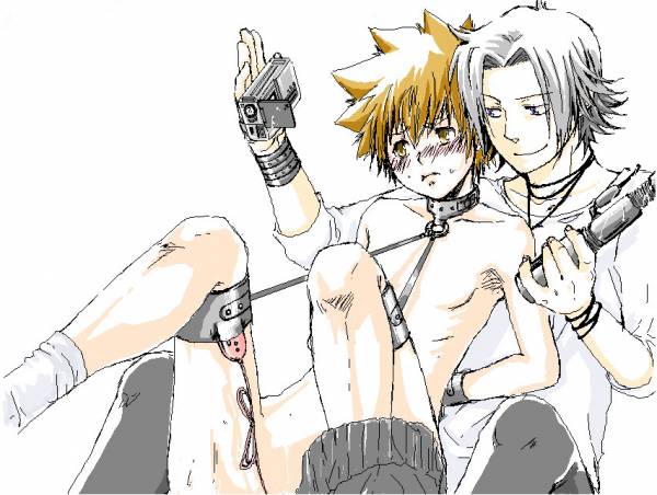 gay hayato_gokudera katekyo_hitman_reborn male_only tagme tsuna_sawada yaoi