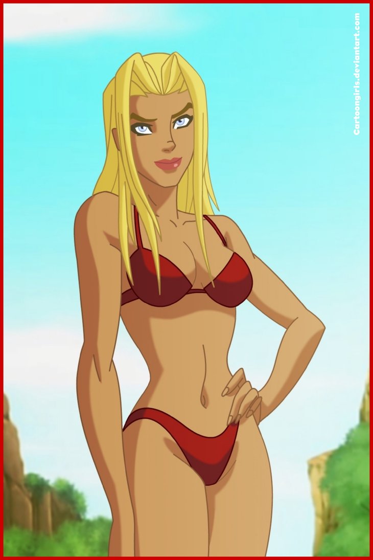 1girls bikini blonde_hair breasts cartoongirls curvy curvy_body curvy_female curvy_figure dc_comics dcamu deviantart deviantart_username female hand_on_hip kara_zor-el kryptonian red_bikini red_bra red_panties slim_waist solo solo_female supergirl superman/batman:_apocalypse swimsuit swimwear two-piece_swimsuit two_piece_swimsuit