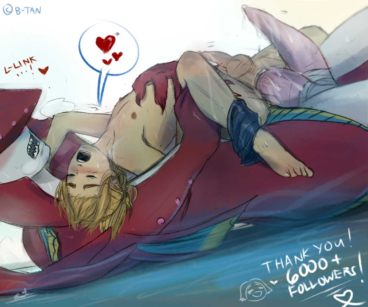 2boys, artist request, b-tan, balls, breath of the wild, diphallia, diphallism, duo, duo focus, femboy, gay, interspecies, light skin, light-skinned femboy, light-skinned male, link, link (breath of the wild), male, male focus, male only, multi genitalia, multi penis, nintendo, penis, sidon (zelda), tagme, the legend of zelda, uncensored, yaoi, zora
