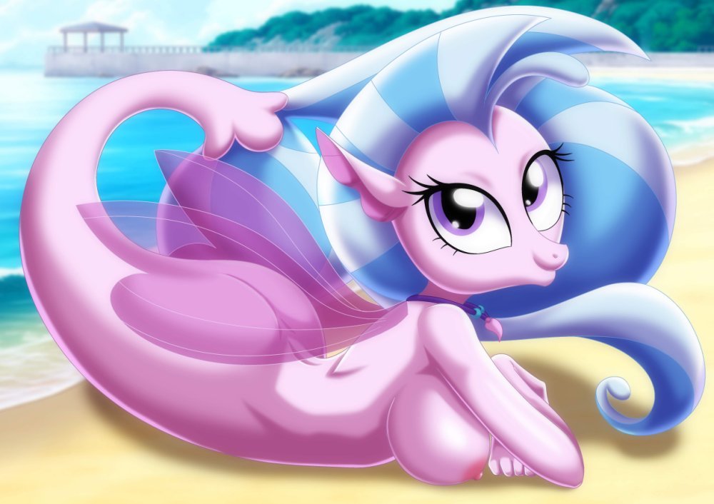 bbmbbf big_breasts equestria_untamed erect_nipples friendship_is_magic mermaid_tail my_little_pony nipples palcomix sea_pony sideboob silverstream_(mlp) tagme