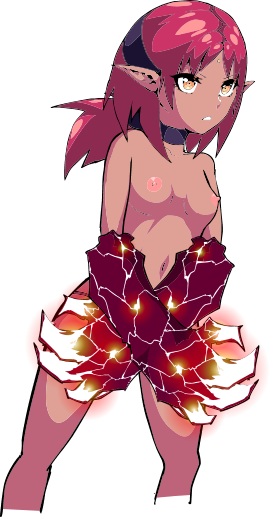 1girls cali_(crimson_keep) color colored crimson_keep female female_only introspurt lava_imp solo sprite tagme transparent_background