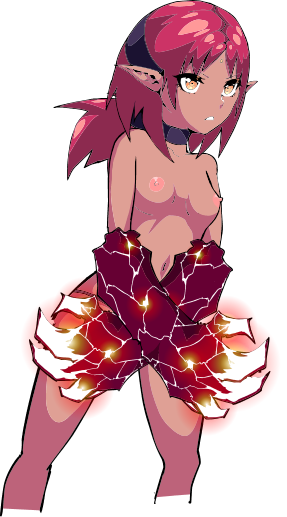 1girls cali_(crimson_keep) color colored crimson_keep female female_only introspurt lava_imp solo sprite tagme transparent_background