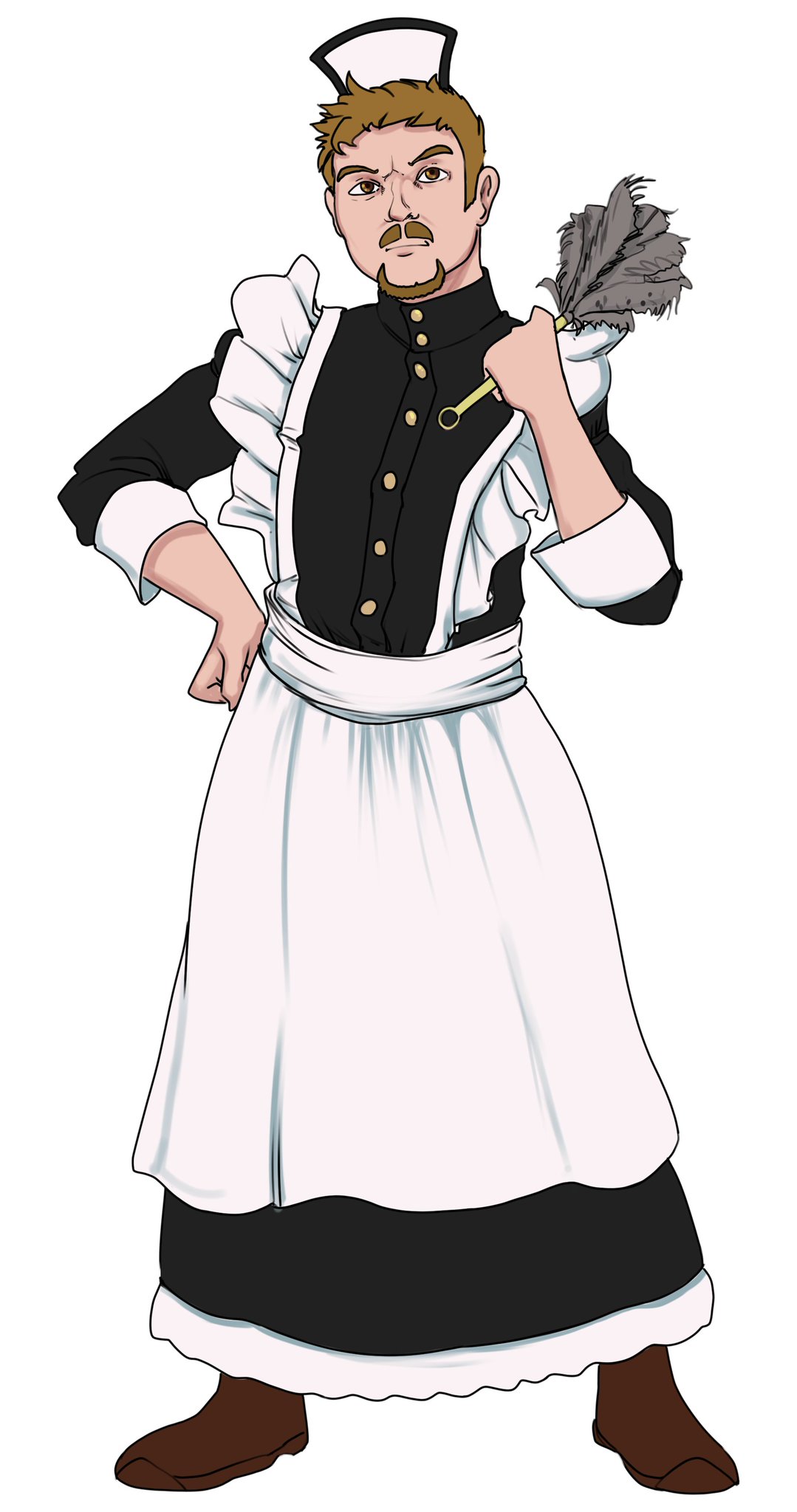 crossdressing dep itszachgg jimmyhere_(copyright) maid_uniform male tagme