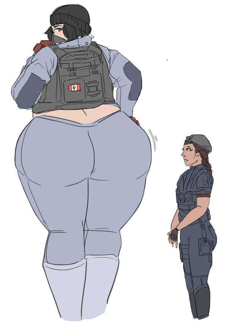 ass_expansion big_ass big_breasts black_hair brazilian brazilian_female breast_expansion canadian caveira_(rainbow_six) clonecamando1417 female frost_(rainbow_six) giantess height_difference hourglass_expansion hourglass_figure huge_ass huge_breasts mask masked_female military military_uniform mini_giantess operator rainbow_six rainbow_six_siege size_comparison size_difference smaller_female taller_female taller_girl