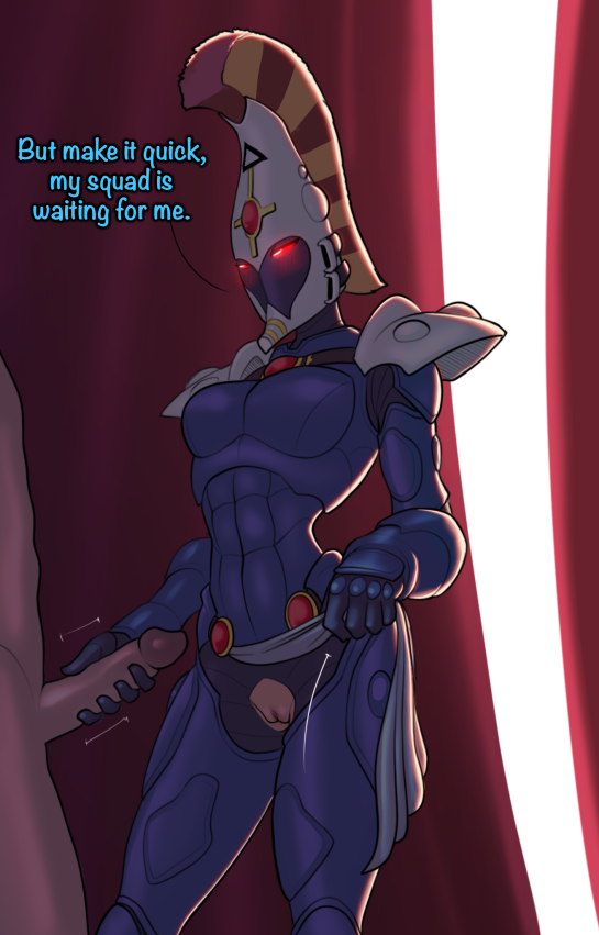 1boy, 1girls, aeldari, banshee (warhammer 40k), comic, comic page, dialogue, eldar, english text, female, howling banshee, male, spacemaxmarine, straight, striking scorpion, text, warhammer (franchise), warhammer 40k