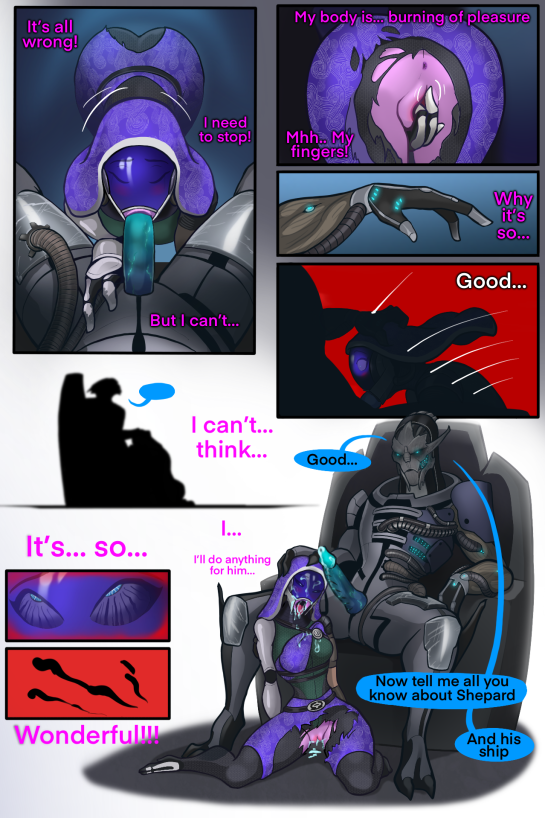 1girls bodysuit comic comic_page female femsub mass_effect quarian rape saren_arterius spacemaxmarine tagme tali'zorah_nar_rayya turian