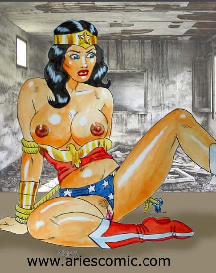 aries_(artist) black_hair boots breasts clothing dc_comics female female_only front_view human pussy sitting solo tagme wonder_woman wonder_woman_(series)