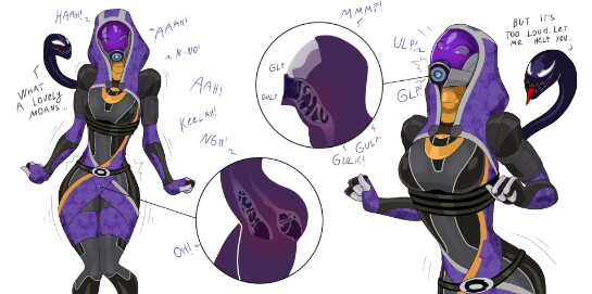 1girls, alien, alien girl, all three filled, anal, anal penetration, black legwear, black thighhighs, blush, clothing, crossover, deepthroat, female, femsub, hidden sex, knees together feet apart, legs together, living clothes, marvel, marvel comics, mass effect, open mouth, oral, oral penetration, penetration, pussy, quarian, rape, spacemaxmarine, stealth sex, symbiote, tali'zorah nar rayya, tentacle, thighhighs, throat bulge, triple penetration, vaginal, vaginal penetration, venom (marvel), wide eyed, wide hips, x-ray