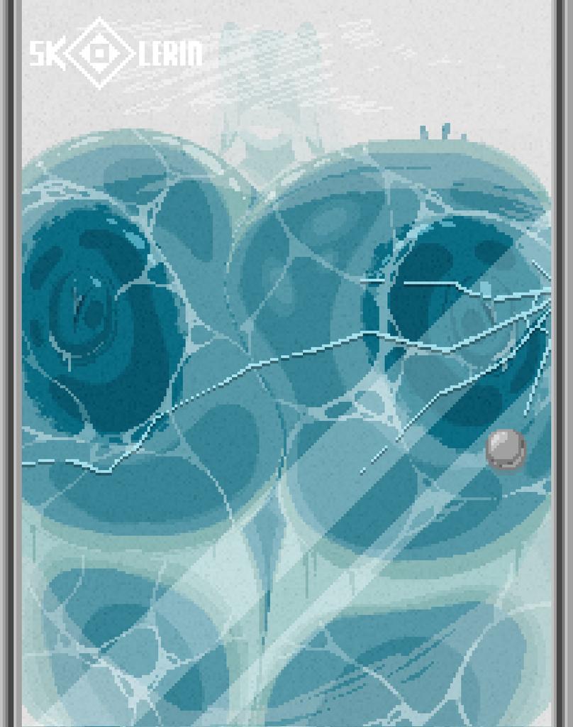 against glass, against wall, breast expansion, daisy (skolerin), hyper breasts, pixel art, room filling, shower, skolerin, tagme