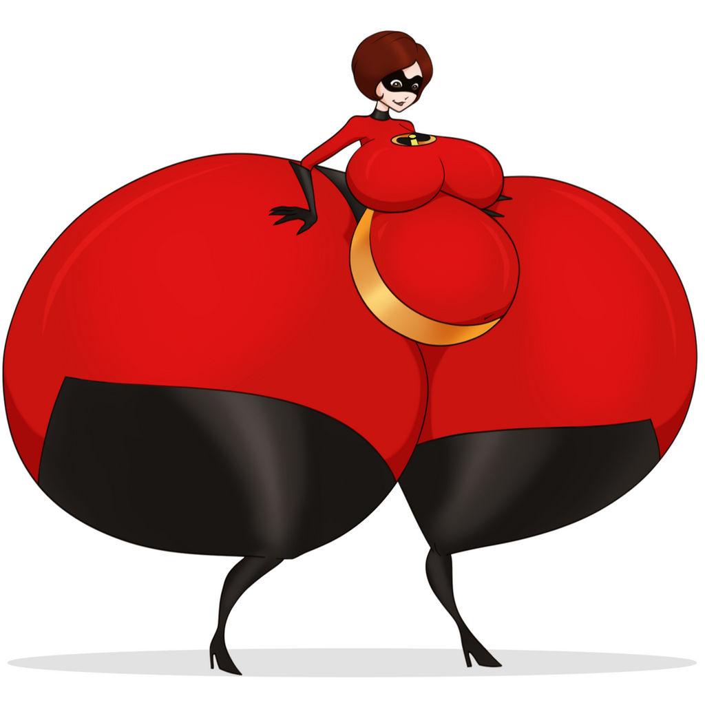 belly big_belly big_breasts bodysuit breasts brown_hair disney elastigirl female hand_on_hips helen_parr hips huge_hips hyper hyper_hips mature_female pixar pregnant riddleaugust skintight superheroine the_incredibles thunder_thighs wide_hips