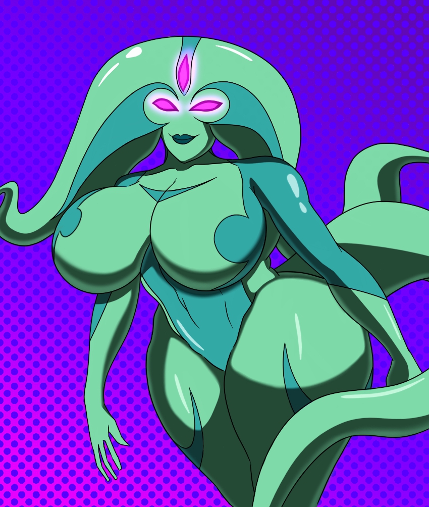 1girls 3_eyes alien alien_girl alien_only ben_10 big_breasts female tail tentacle thick_hips thick_thighs thunder_thighs uxorite xylene