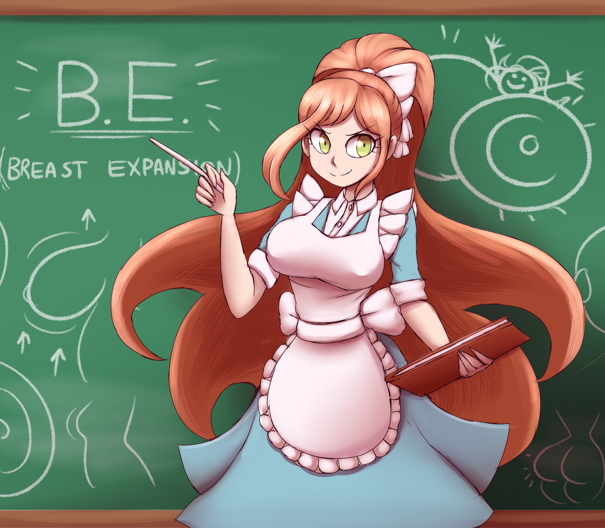 alternate version available, breast expansion, breast growth, breast growth (enlargement), breasts, danganronpa, danganronpa 3, elfdrago, female, large breasts, straight hair, yukizome chisa