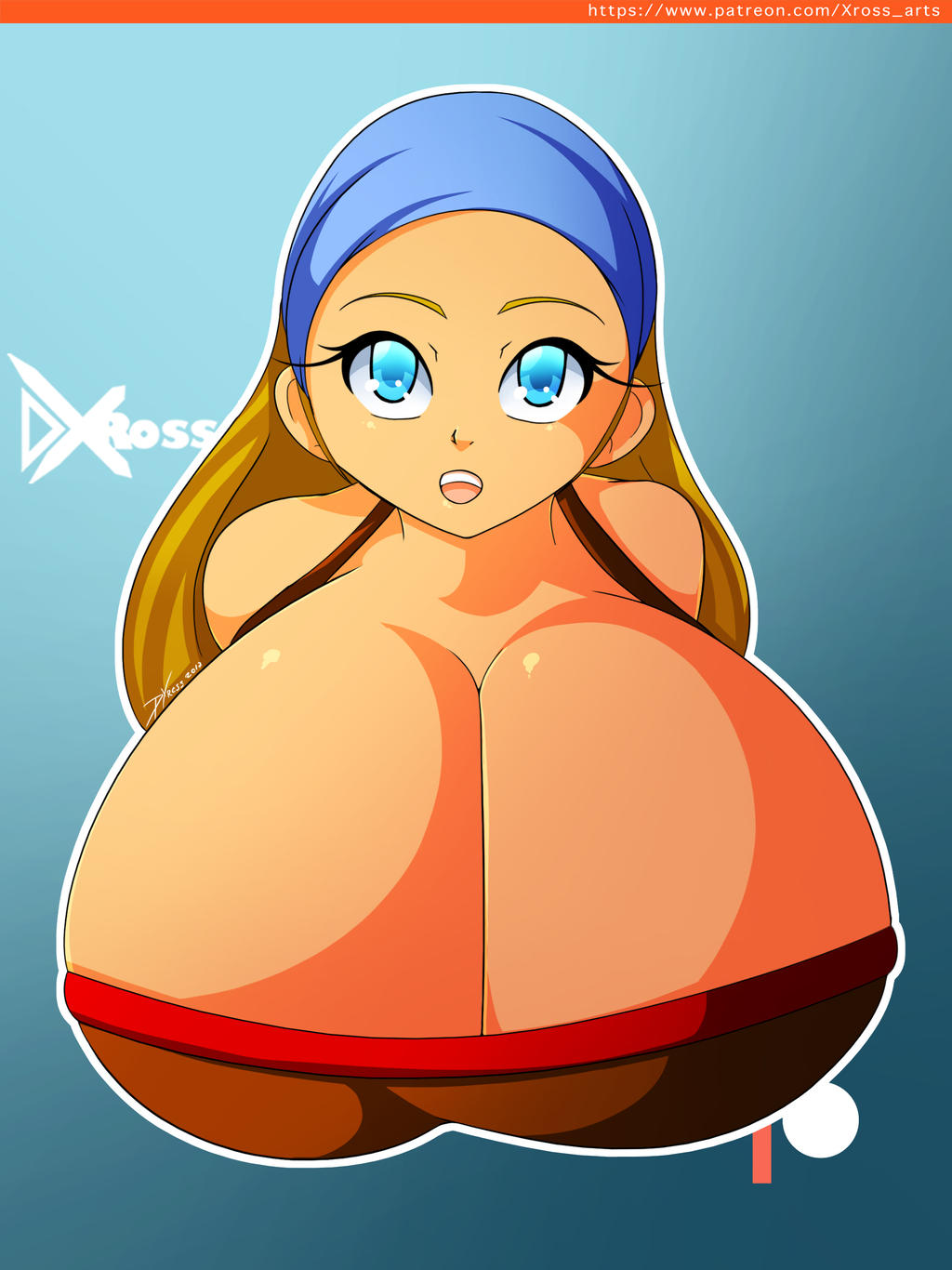 1girls, big breasts, breasts, cartoon network, d-xross, enormous breasts, female, female focus, female only, gigantic breasts, huge breasts, hyper breasts, large breasts, lindsay (tdi), looking at viewer, massive breasts, total drama island