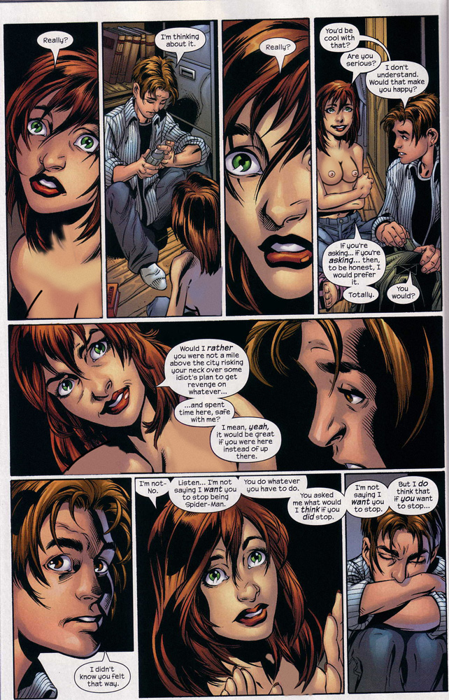 art_thibert comic dialogue edit english_text female jd_smith male mark_bagley marvel mary_jane_watson photoshop spider-man spider-man_(series) straight_hair tagme text ultimate_spider-man