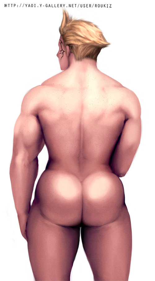 1boy ass back back_muscles back_view bara big_ass big_butt blonde blonde_hair bubble_ass bubble_butt dat_ass face_tattoo fat_ass final_fantasy final_fantasy_viii huge_ass huge_butt human human_only light-skinned_male light_skin male male_focus male_nudity male_only muscles muscular muscular_back muscular_male naked nude nude_male nudity round_ass round_butt simple_background solo solo_focus solo_male standing tattoo_on_face thick thick_ass white_hair zell_dincht