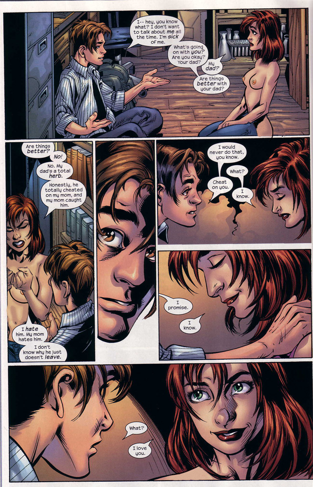 art_thibert comic edit female jd_smith male mark_bagley marvel mary_jane_watson photoshop spider-man spider-man_(series) straight_hair tagme ultimate_spider-man