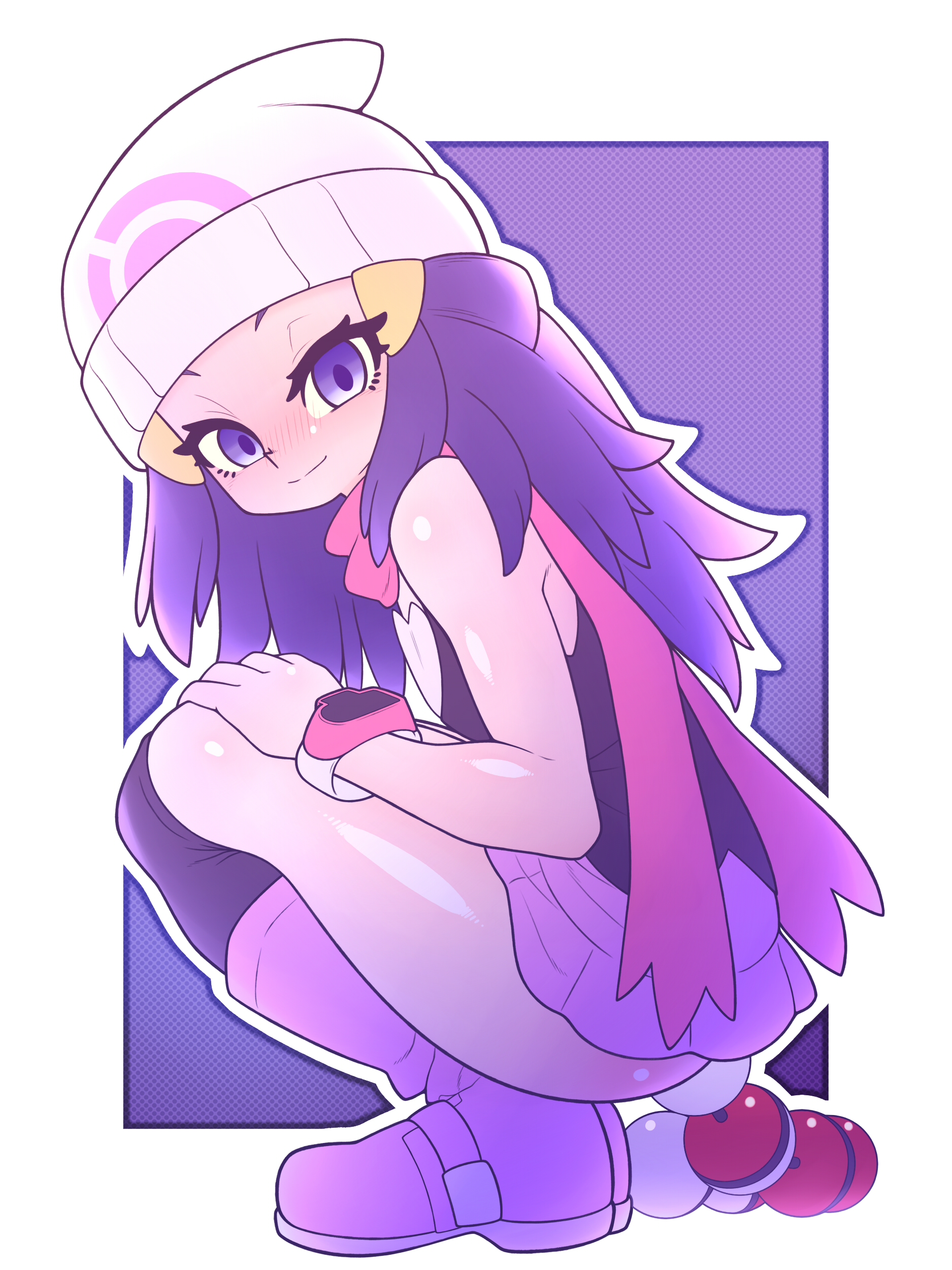 1girls, absurd res, anal, anal beads, anal insertion, anal masturbation, anal object insertion, artist name, bottomless, bottomless skirt, casual, casual masturbation, character name, copyright name, dawn (pokemon), female, female only, footwear, hi res, human, kaikoinu, looking at viewer, masturbation, nintendo, pale skin, poke ball, poke ball anal beads, poke ball insertion, pokemon, pokemon dppt, poketch, sex toy, solo, solo female, squatting, upskirt, weapon, wristwear