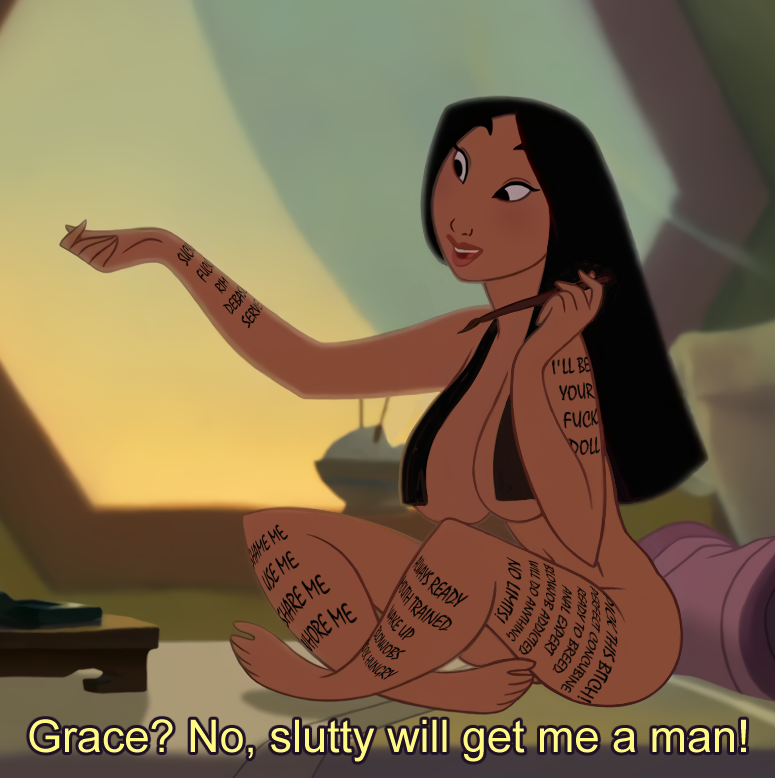 accurate_art_style big_breasts body_writing bodypaint breasts caption cock_hungry convenient_censoring dialogue disney disney_princess edit exhibitionism fa_mulan imminent_sex monkeyman_(artist) mulan nude prostitution public_use screenshot screenshot_edit top_heavy