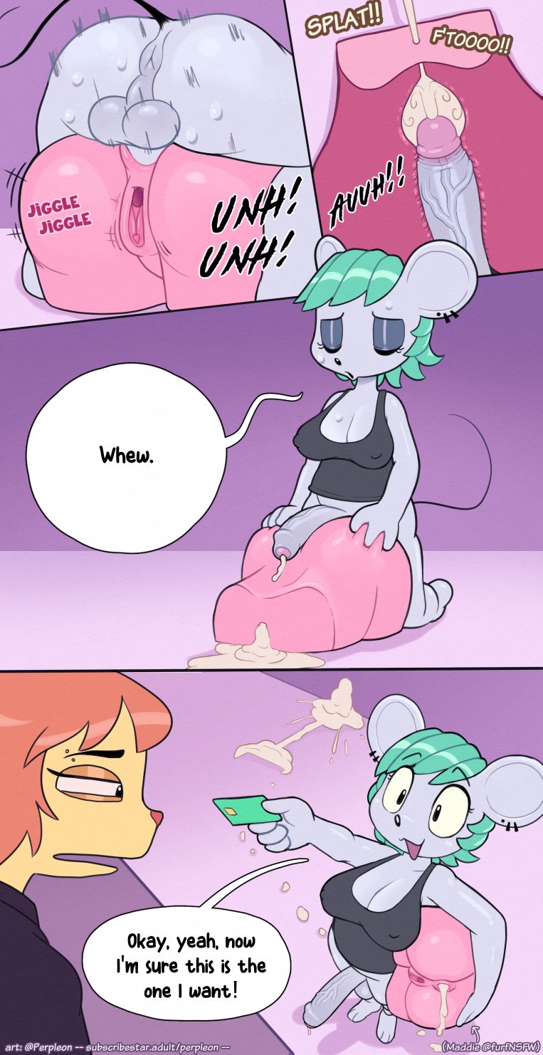 1futa, 1girls, anthro, artificial vagina, balls, big breasts, big penis, bottomless, breasts, clothed, clothing, comedy, cum, dialogue, ejaculation, erection, female, foreskin, funny, furry, futa focus, futa sans pussy, futanari, humor, intersex, orgasm, partially clothed, partially retracted foreskin, penis, perineum, perpleon, retracted foreskin, solo focus, tagme, taint, text, uncensored, uncircumcised, uncut