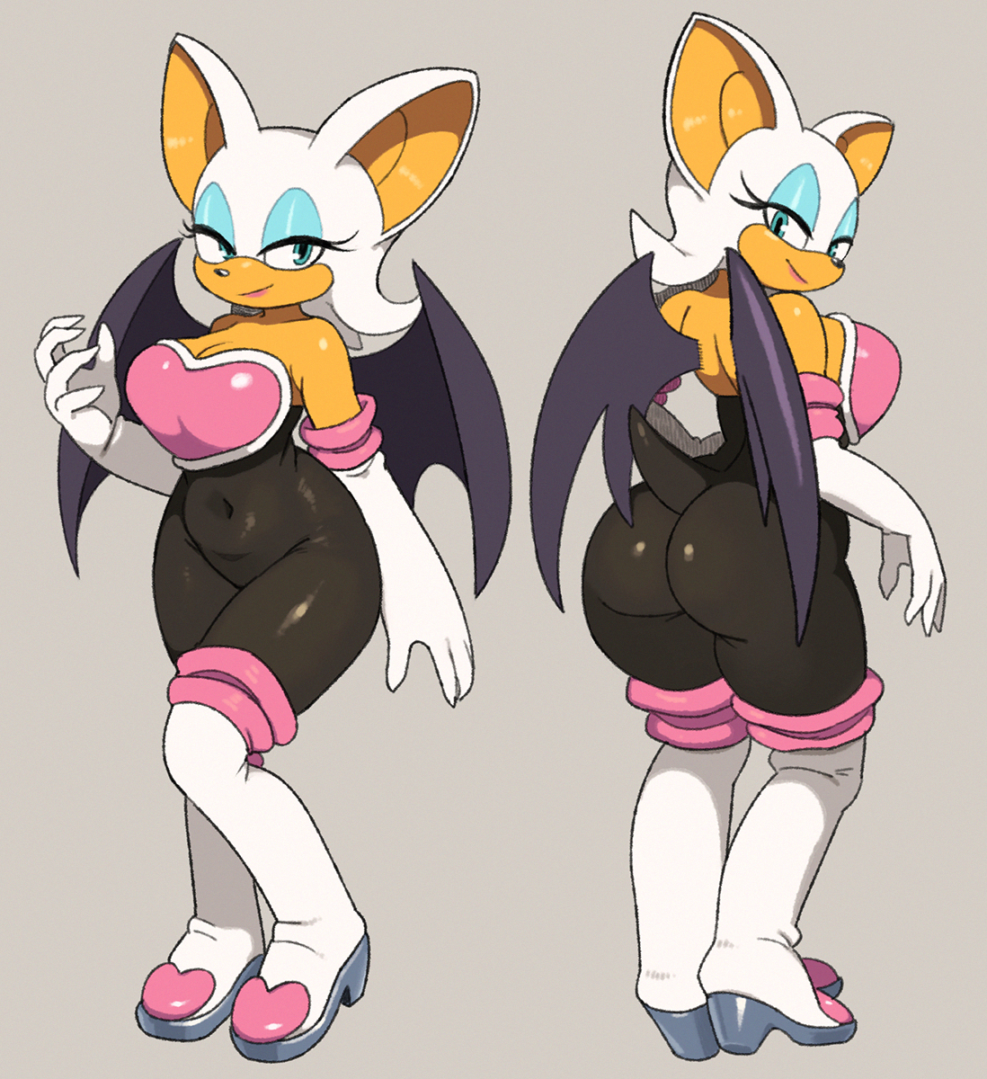 ass, big ass, big breasts, bodysuit, breasts, female, rouge the bat, sega, sonic (series), tagme, yuta agc