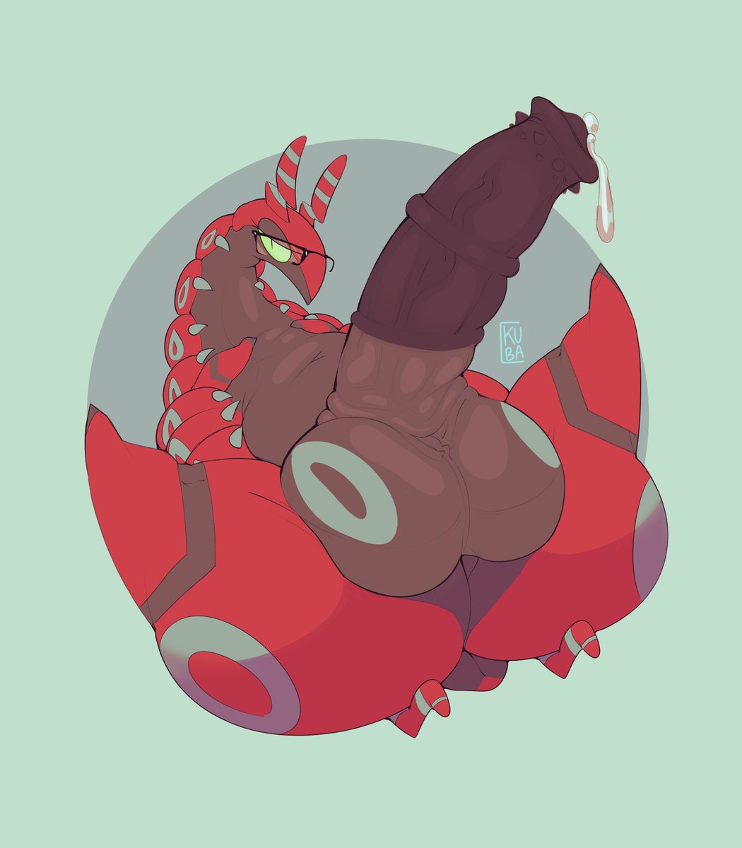 big penis, feral, feral only, huge cock, kubasama (artist), male, male only, penis, pokémon (species), pokemon, pokemon (species), scolipede, solo male, tagme