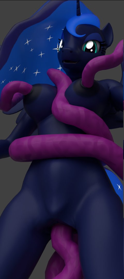 3d anal anal_sex anthro anthro_penetrated anthrofied blender blender_(software) blender_cycles female female_focus female_penetrated friendship_is_magic my_little_pony nipple_penetration nipple_play nipples princess_luna_(mlp) ribboncatliker solo_focus stomach_bulge tentacle tentacle_sex vaginal_penetration