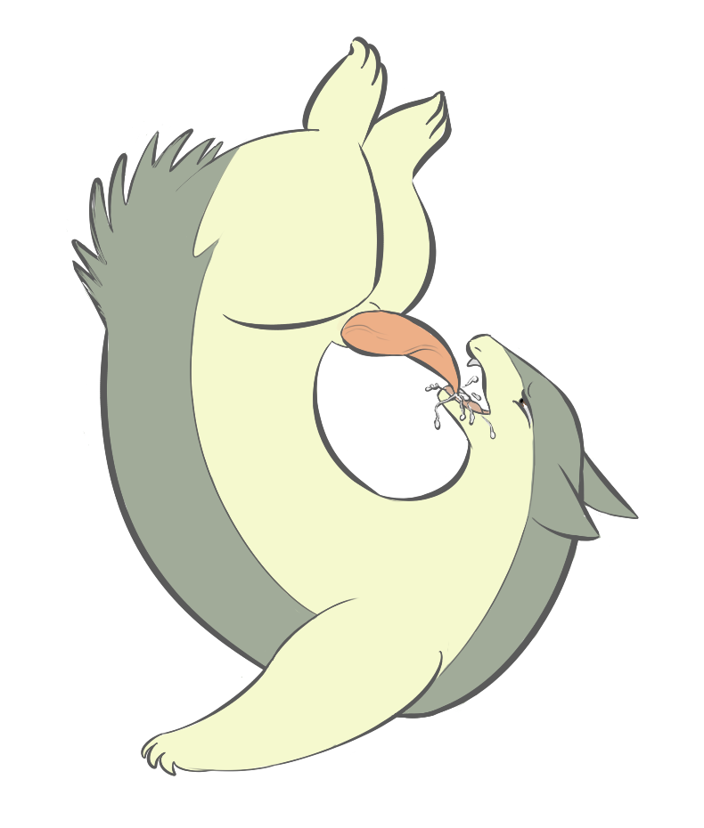 1boy autofellatio fellatio furry furry_only larvitar_(artist) male male_only oral pokemon pokemon_(species) straight_hair typhlosion