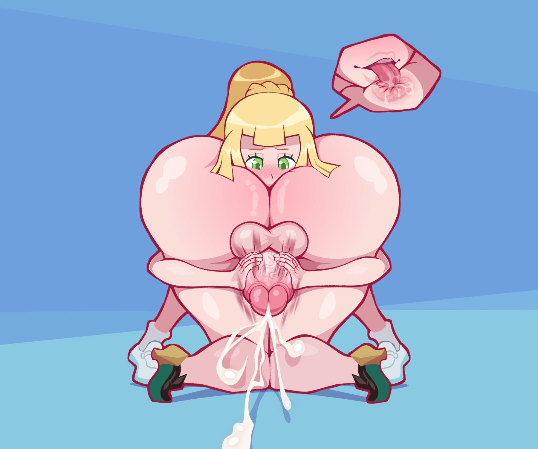 1futa, 1girls, age difference, anilingus, anus, ass, balls, big ass, big butt, big penis, cock-tail, cum, cumshot, daughter, duo, ejaculation, erection, female, female rimming futa, futa on female, futanari, game freak, green eyes, handjob, huge ass, human, implied futa, implied incest, incest, intersex, light skin, light-skinned female, light-skinned futa, lillie (pokemon), long hair, lusamine (pokemon), mostly nude, mother, mother and daughter, naked footwear, nintendo, nude, orgasm, parent, parent and child, penis, pokemon, pokemon sm, ponytail, purplehorn (artist), rimjob, rimming, rimming futa, testicles, thick thighs, thighs, top-down bottom-up, wide hips