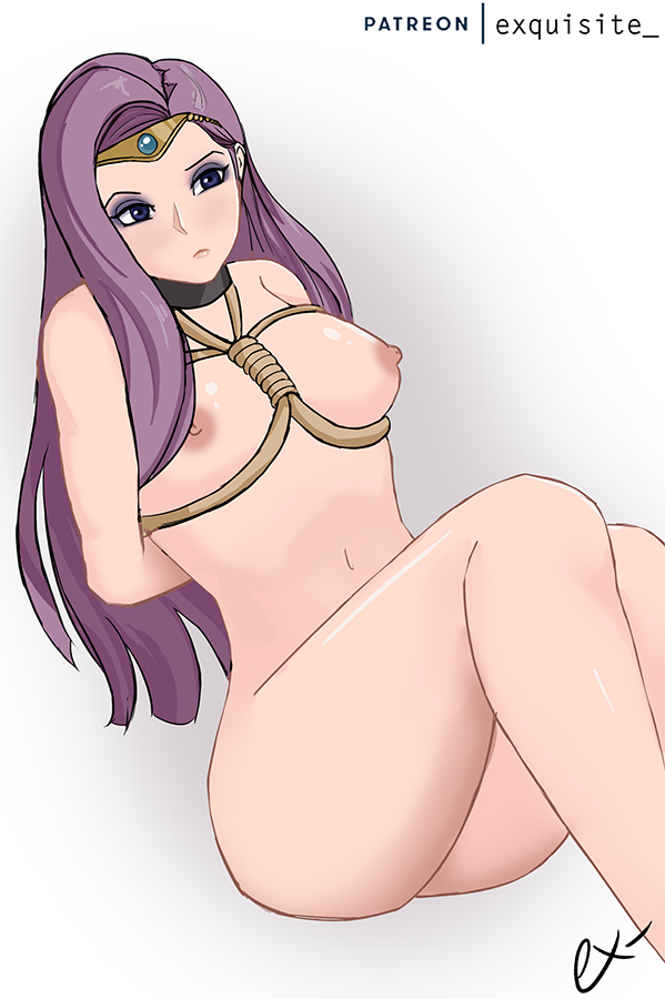 arms_behind_back arms_tied arms_tied_behind_back bondage exquisite_ fire_emblem fire_emblem_echoes:_shadows_of_valentia makeup nintendo nude nude_female rope rope_between_breasts rope_bondage sonya_(fire_emblem) the_grovekeeper