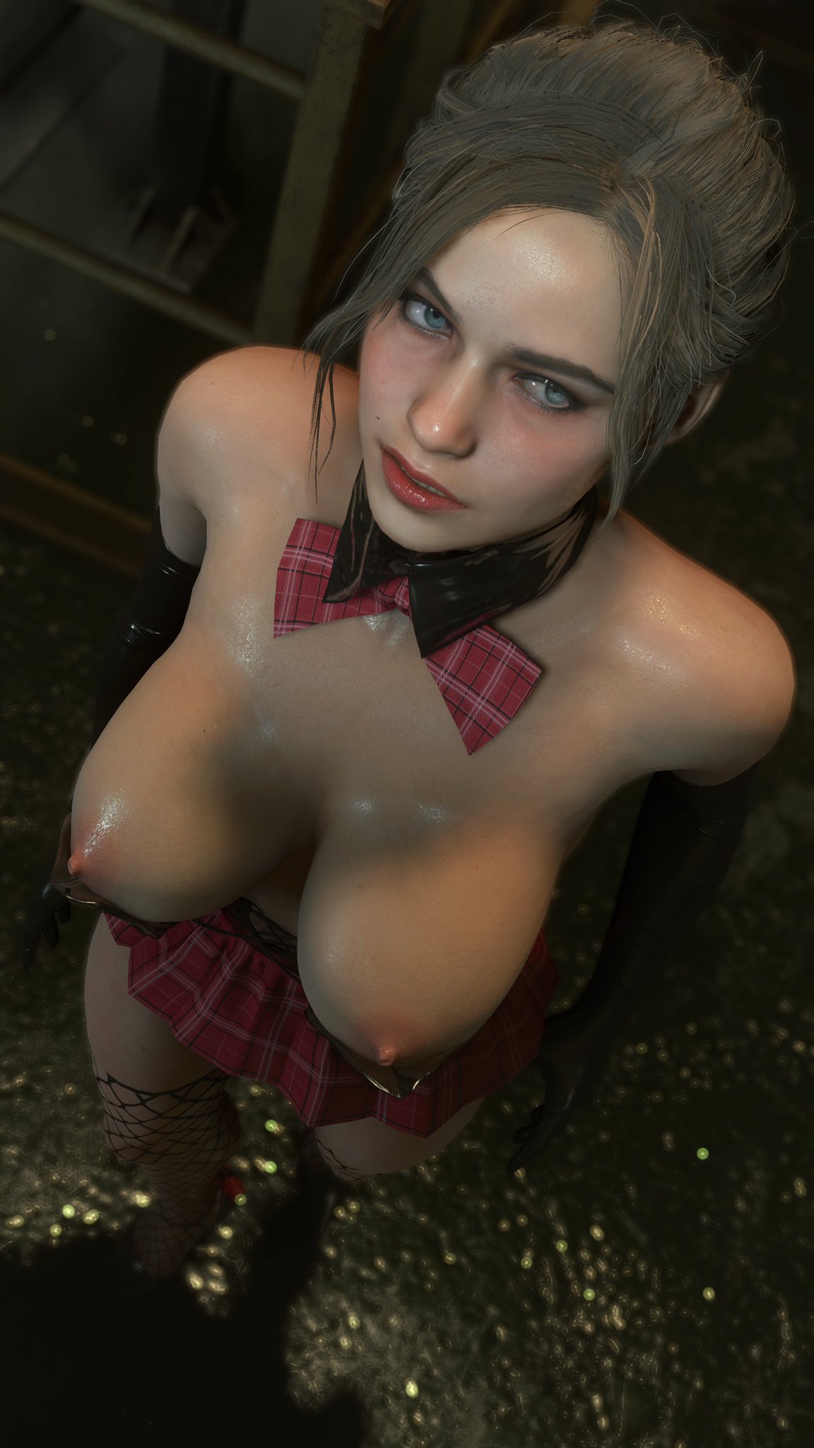 1girls, 3d, breasts, brown hair, busty, capcom, claire redfield, claire redfield (jordan mcewen), female, female focus, hourglass figure, re-fantasy, resident evil, resident evil 2, resident evil 2 remake, solo, solo female, tagme, wide hips, young