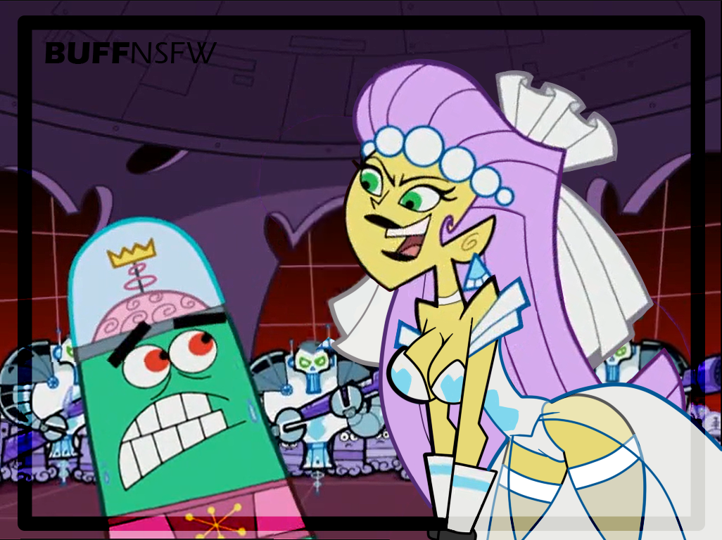 alien alien_girl big_breasts buffnsfw_(artist) cleavage clothed clothed_female curvy curvy_female dress edit edited front_view mark_chang princess_mandie screenshot_edit straight_hair the_fairly_oddparents topwear wedding wedding_dress wedding_lingerie wedding_veil