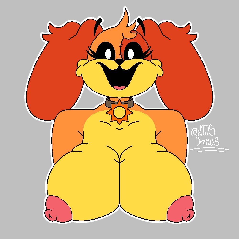 @nms draws (artist), anthro, anthro on anthro, anthro only, critters (poppy playtime), digital media (artwork), dogday (poppy playtime), female, furry only, no humans, poppy playtime, poppy playtime (chapter 3), rule 63, sex, smiling critters, solo, tagme