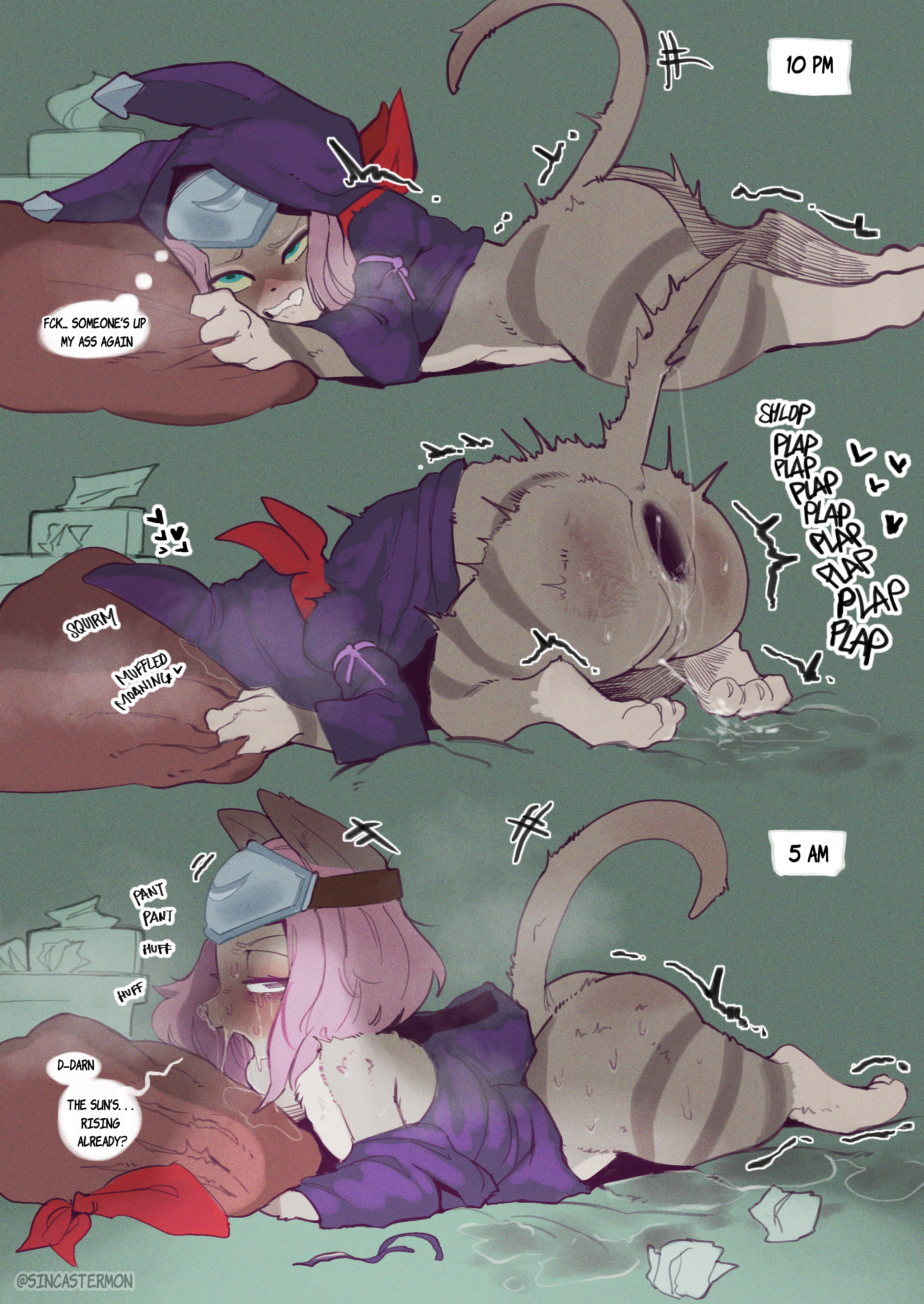 anal, anal insertion, anal penetration, anal sex, anthro, anus, biped, blue eyes, bodily fluids, capcom, cum, dialogue, duo, erection, felid, felyne, female, female orgasm, female penetrated, fur, genital fluids, genitals, grass, grey body, grey fur, heart, hi res, lynian, male, male penetrating, male penetrating female, male/female, mammal, monster hunter, monster hunter stories 2: wings of ruin, non-euclidean sex, orgasm, orgasm face, palico, pawpads, penis, penis in ass, plant, portal sex, pussy, pussy juice, sex, sincastermon, stretched anus, thinking with portals, tsukino (monster hunter stories)