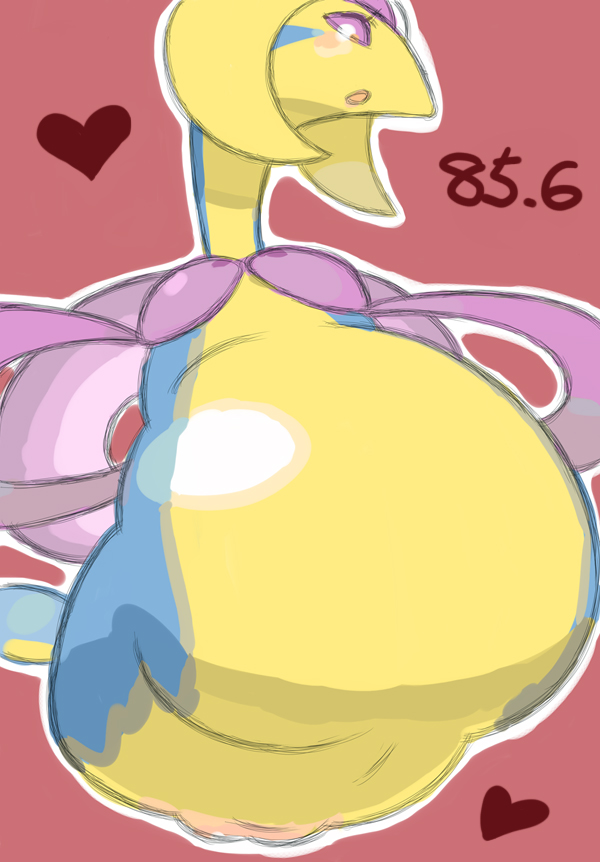 blue_skin blush color cresselia female female_only front_view nude pokemon pokemon_dppt solo tagme vulva yellow_skin