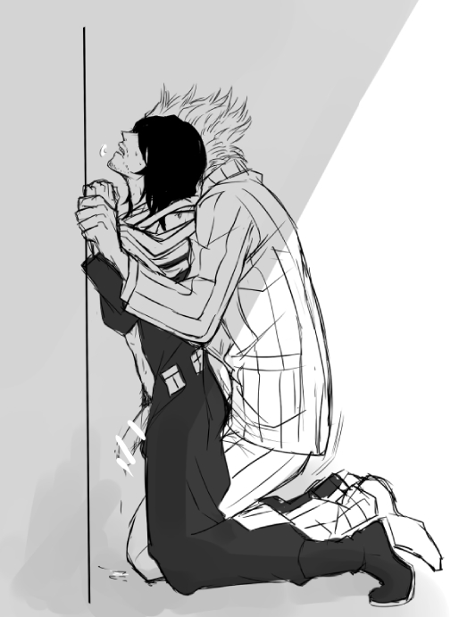 2boys all_might anal artist_request bar_censor gay gay_sex male/male male_only male_penetrated male_penetrating_male mature_male my_hero_academia penetration shouta_aizawa toshinori_yagi