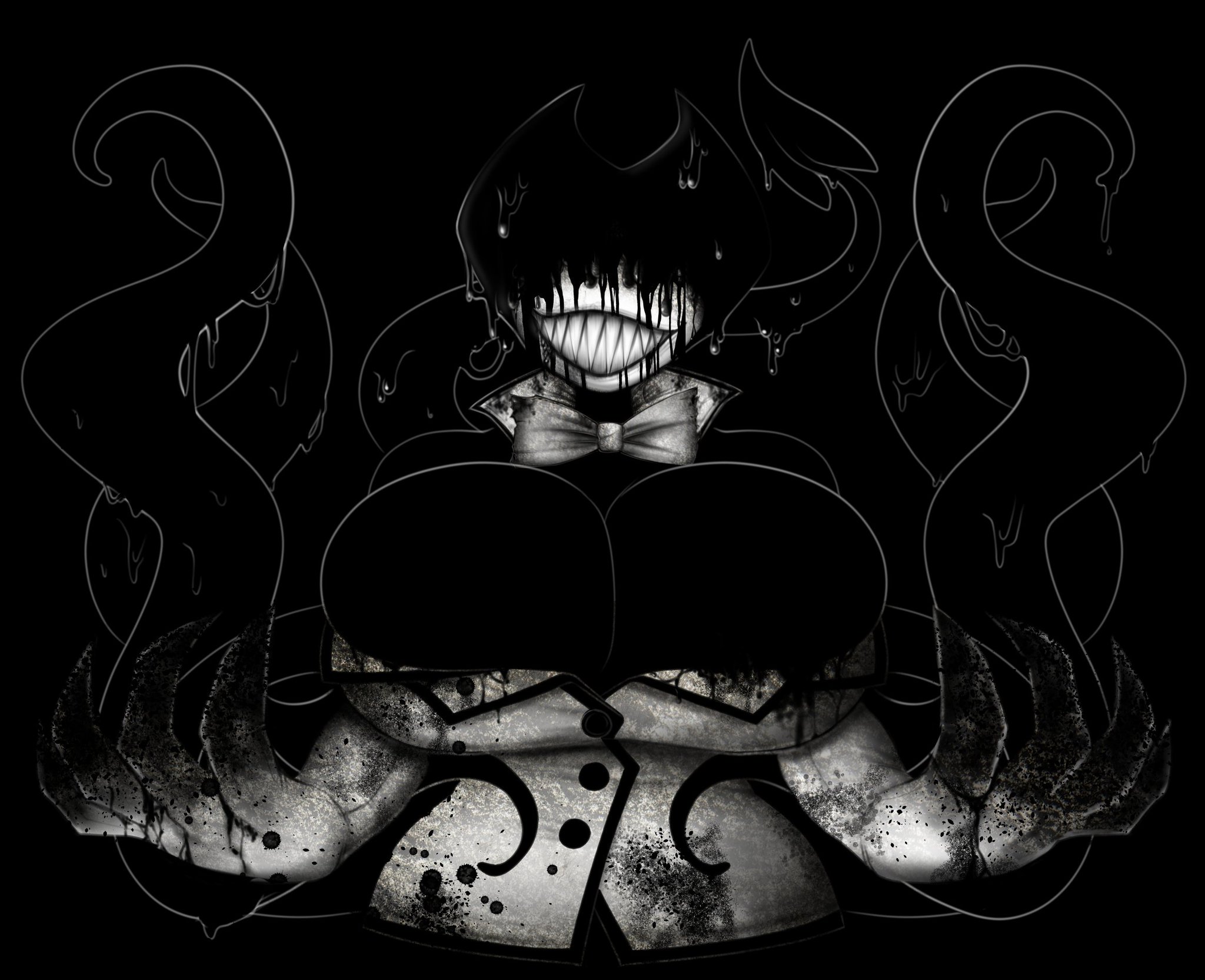 beast darling (cally3d), bendy, bendy and the ink machine, bendy fem, big breasts, breasts, female, genderswap, jinx doodle, rule 63, south shaed (dreams come true studio), tagme