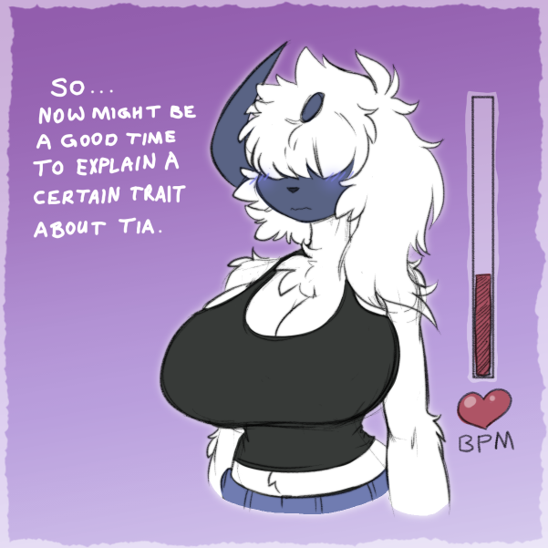 2020 absol big_breasts breast_expansion cleavage cynthia_(lunarspy) female lunarspy nintendo pokémon_(species) pokemon pokemon_(species) tagme