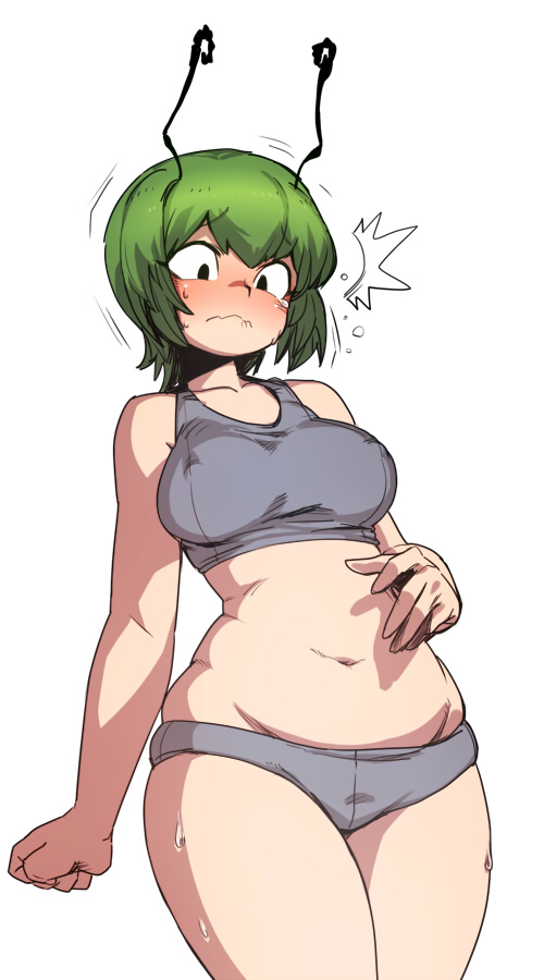 big breasts, breasts, chubby, female, spacezin, tagme, touhou, wriggle nightbug
