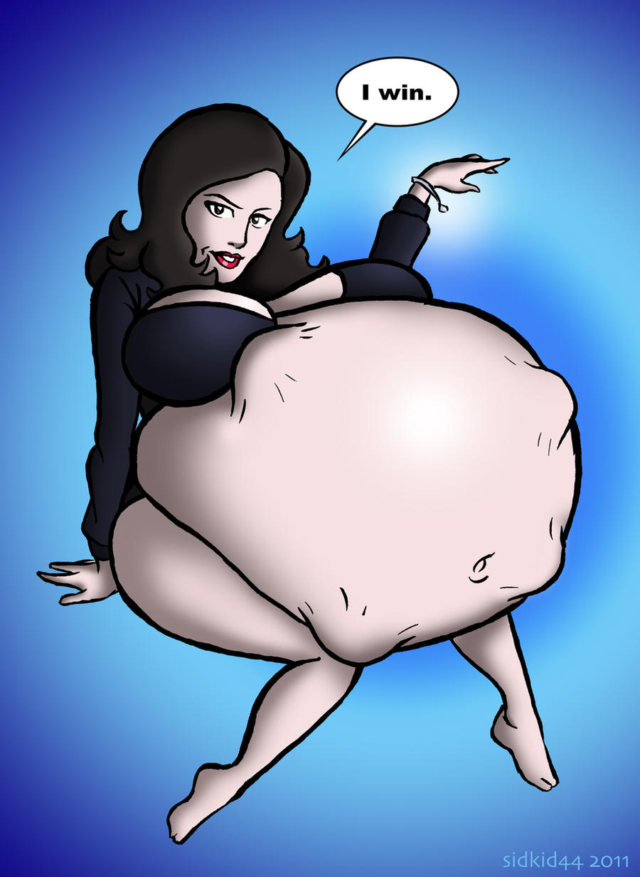 belly big_belly big_breasts black_hair bra breasts clothing female huge_belly large_breasts lingerie men_in_black men_in_black_ii same_size_vore serleena_(men_in_black) sidkid44 vore