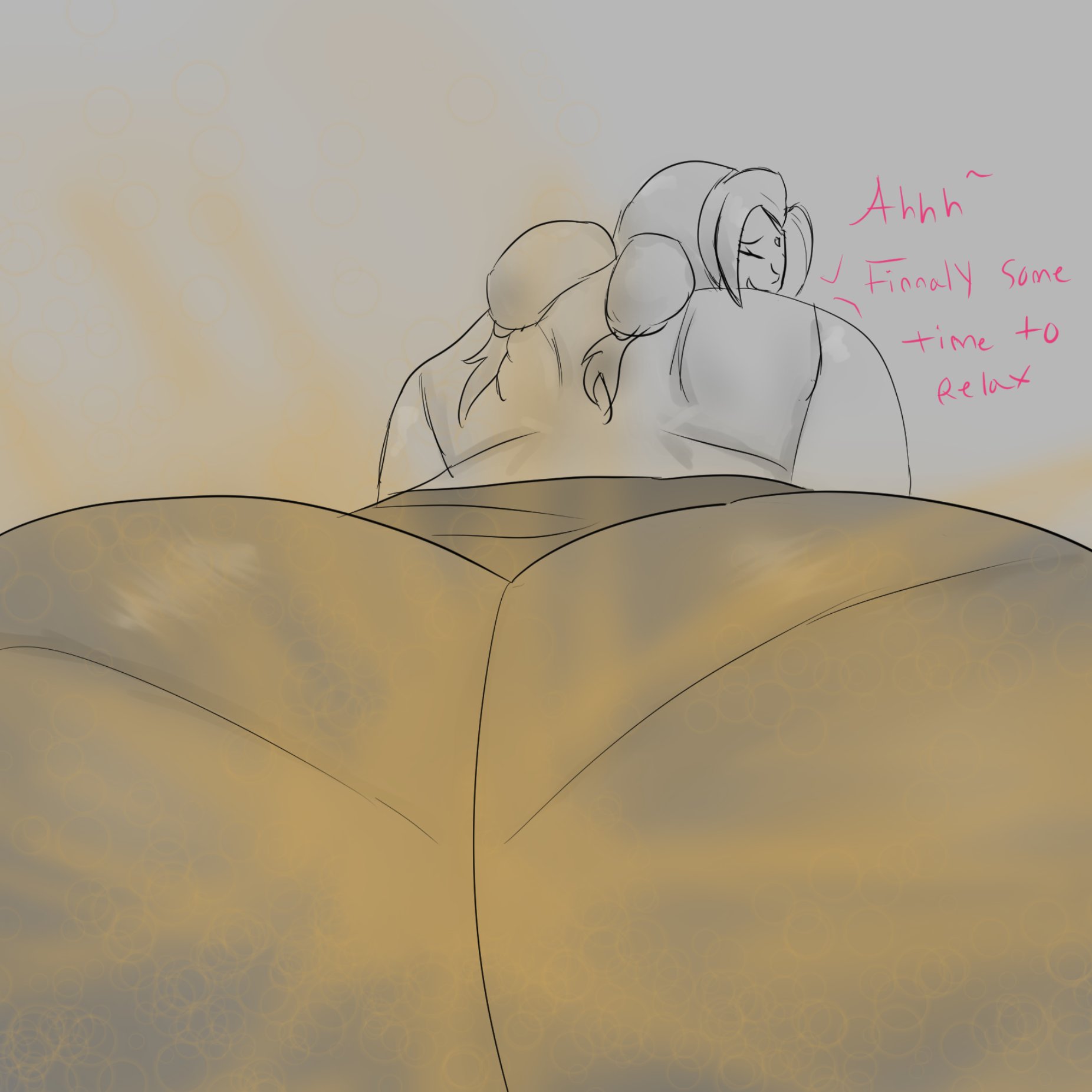 1girls, ass, big ass, big butt, closed eyes, facesitting pov, fart, fart fetish, female, melissaalli, naruto, naruto (series), pov, pov facesitting, smile, solo female, text, tights, tsunade, twintails, uncolored, yuri